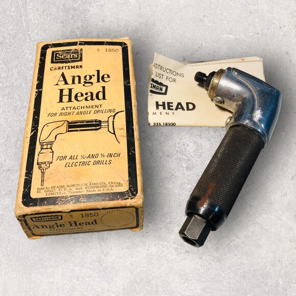 Sears Craftsman Angle Head Attachment For Right Angle Drilling 1850 - Picture 1 of 10